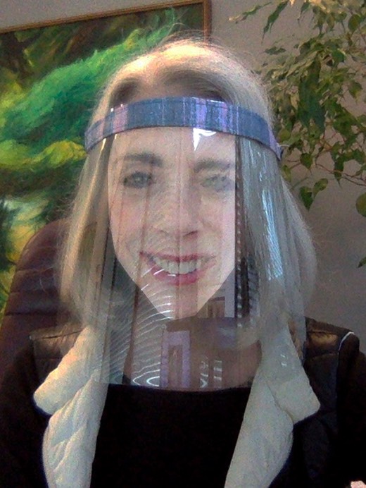 Gayle Raphanel face shield1